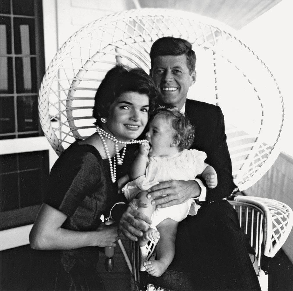 Jacques Lowe Black and White Photograph - Pearls, The First Family Portrait, Hyannis Port