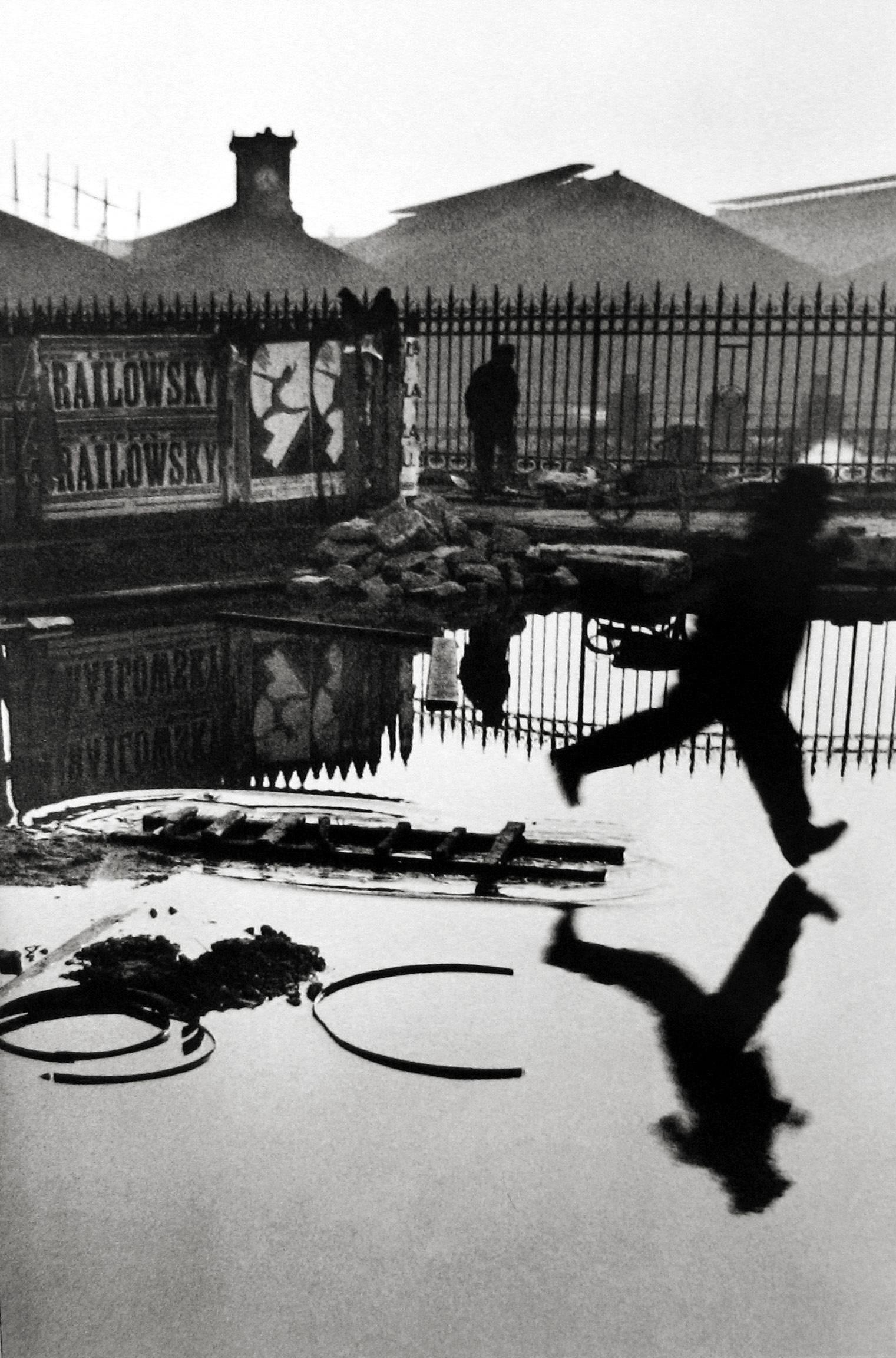 Henri Cartier-Bresson Black and White Photograph - Behind the Gare St. Lazare, Paris
