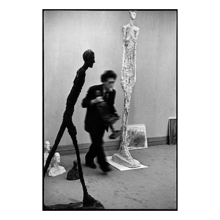 Henri Cartier-Bresson Black and White Photograph - Alberto Giacometti