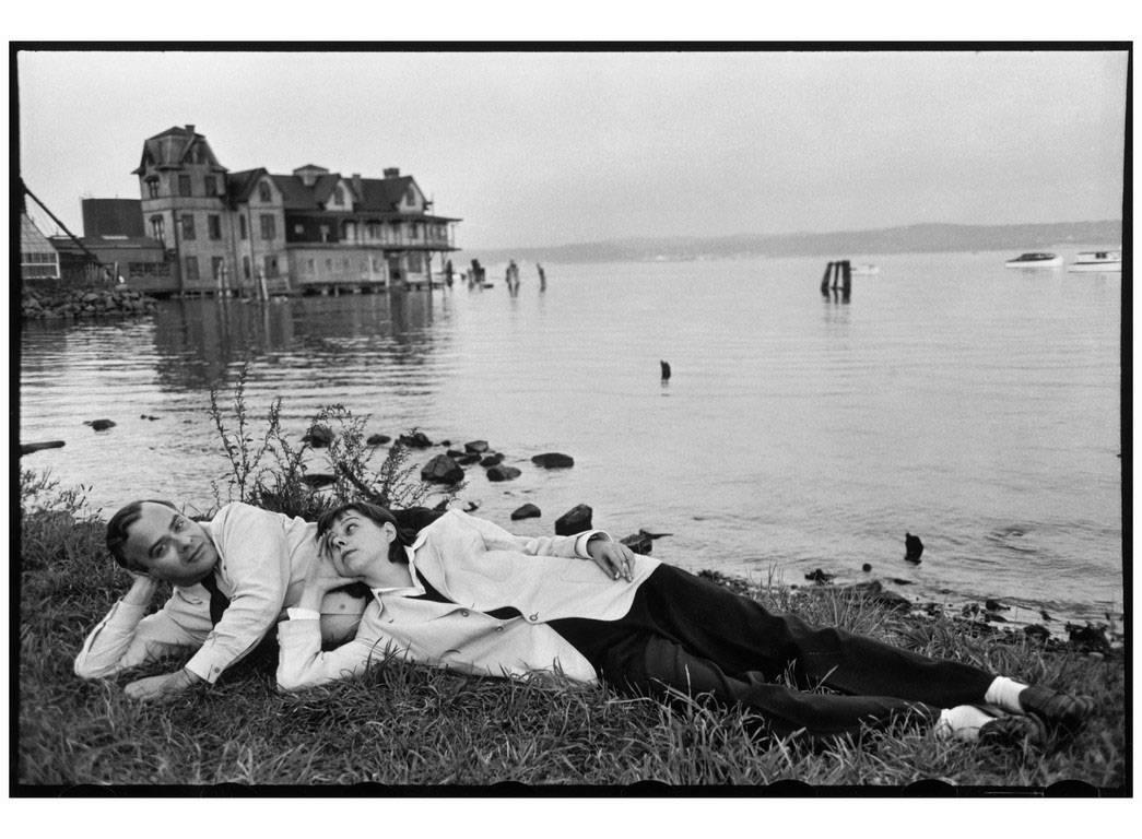 Henri Cartier-Bresson Black and White Photograph - George Davis and Carson McCullers, Writers, Long Island, New York, USA