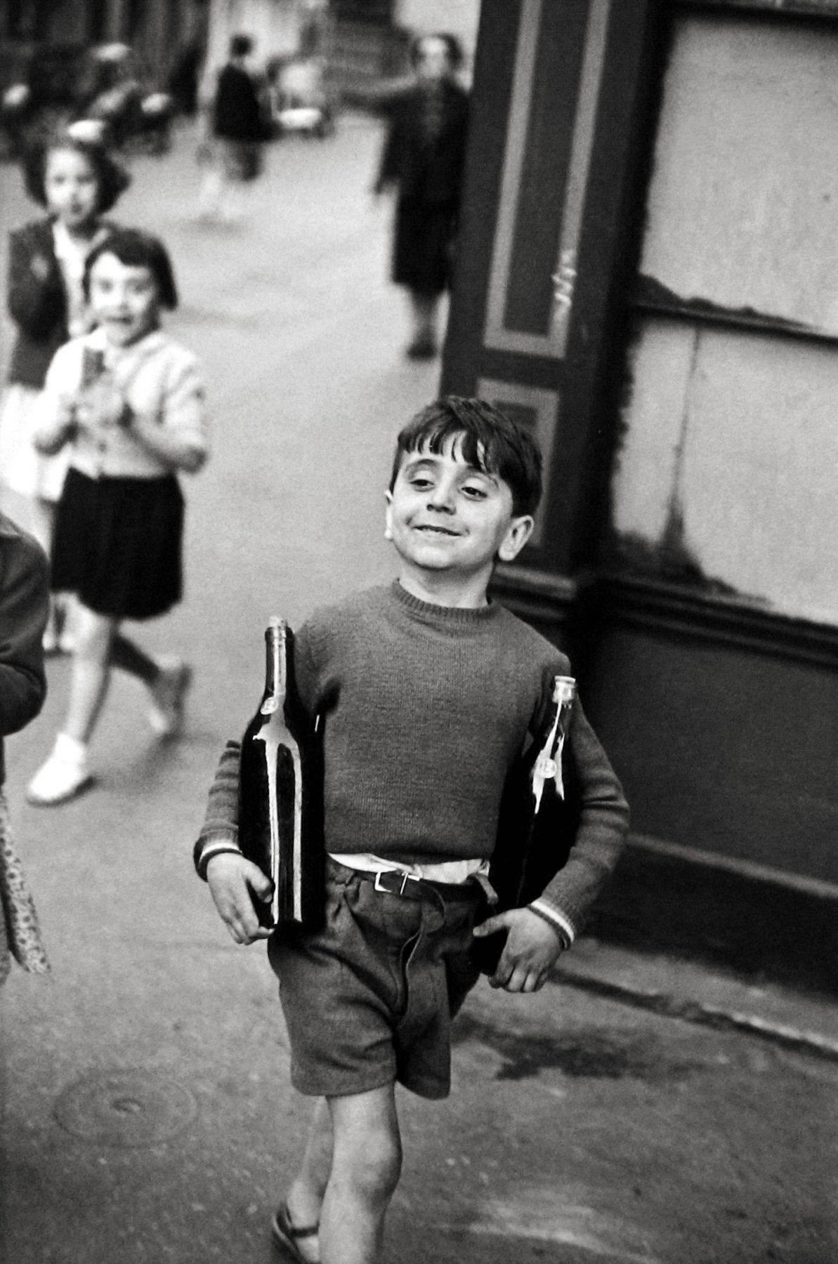 Henri Cartier-Bresson Black and White Photograph - Rue Mouffetard, Paris