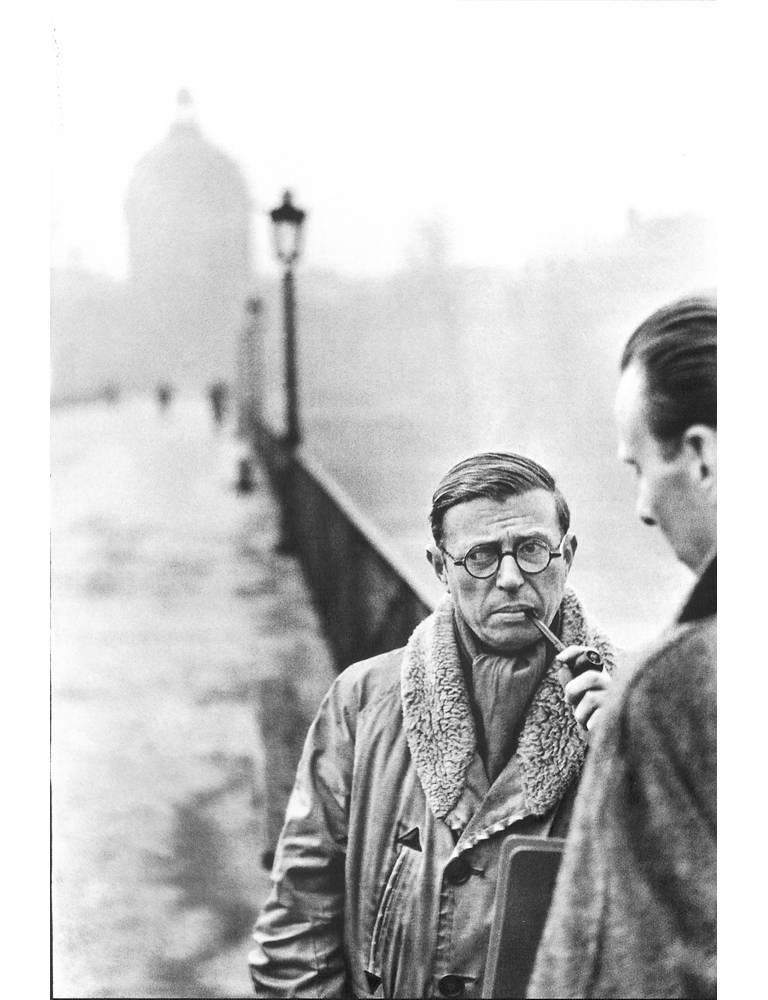 Henri Cartier-Bresson Black and White Photograph - Jean-Paul Sartre