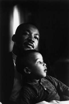 Dr. Martin Luther King, Jr. with son Dexter