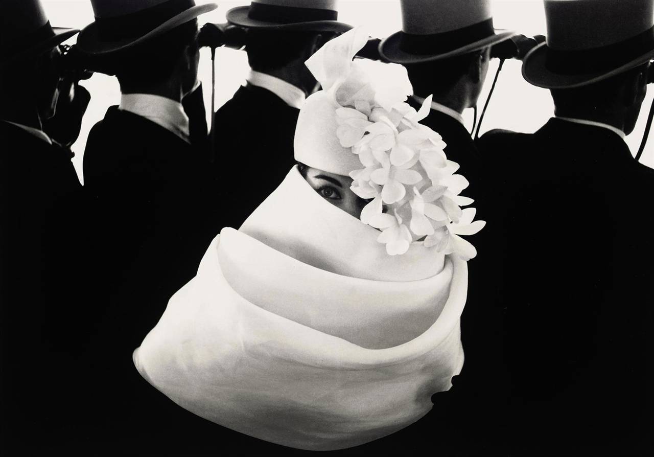 Frank Horvat Black and White Photograph - Givenchy Hat A, Paris