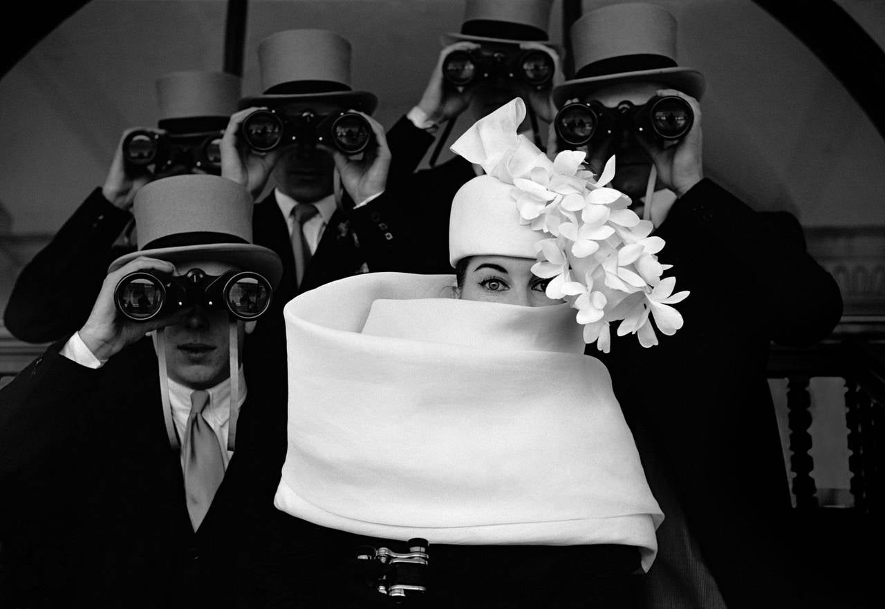Frank Horvat Black and White Photograph - Givenchy Hat B, Paris