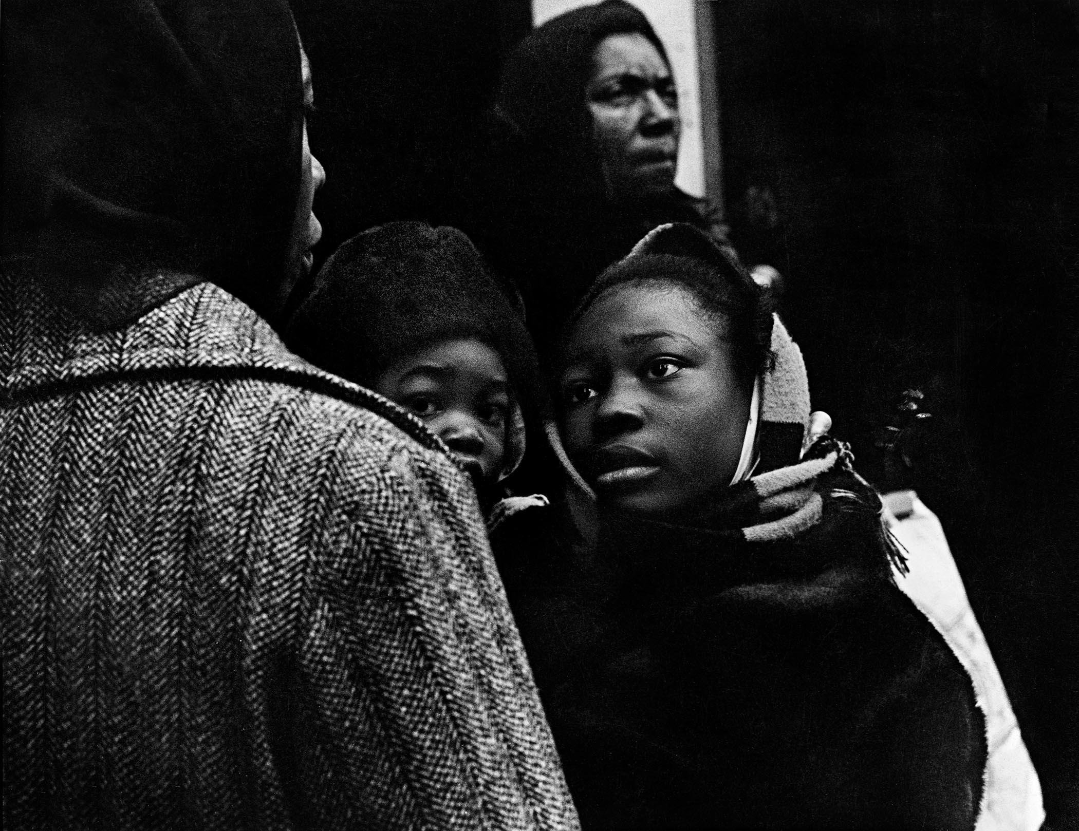 John Simmons Black and White Photograph - Xmas Eve, Chicago, 1967