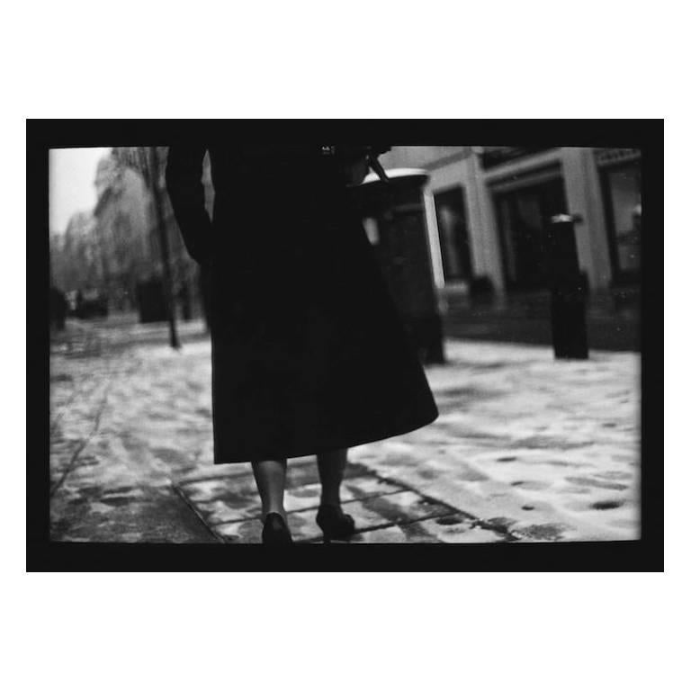 Giacomo Brunelli Black and White Photograph - Woman Snow