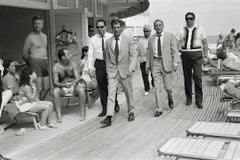 Frank Sinatra with his Stand-in and Bodyguards Arriving on Location, Miami Beach