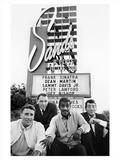 Peter Lawford, Frank Sinatra, Sammy Davis Jr & Dean Martin in front of the Sands