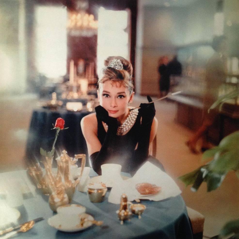 Howell Conant Color Photograph - Audrey Hepburn as Holly Golightly at Tiffany's Fifth Avenue