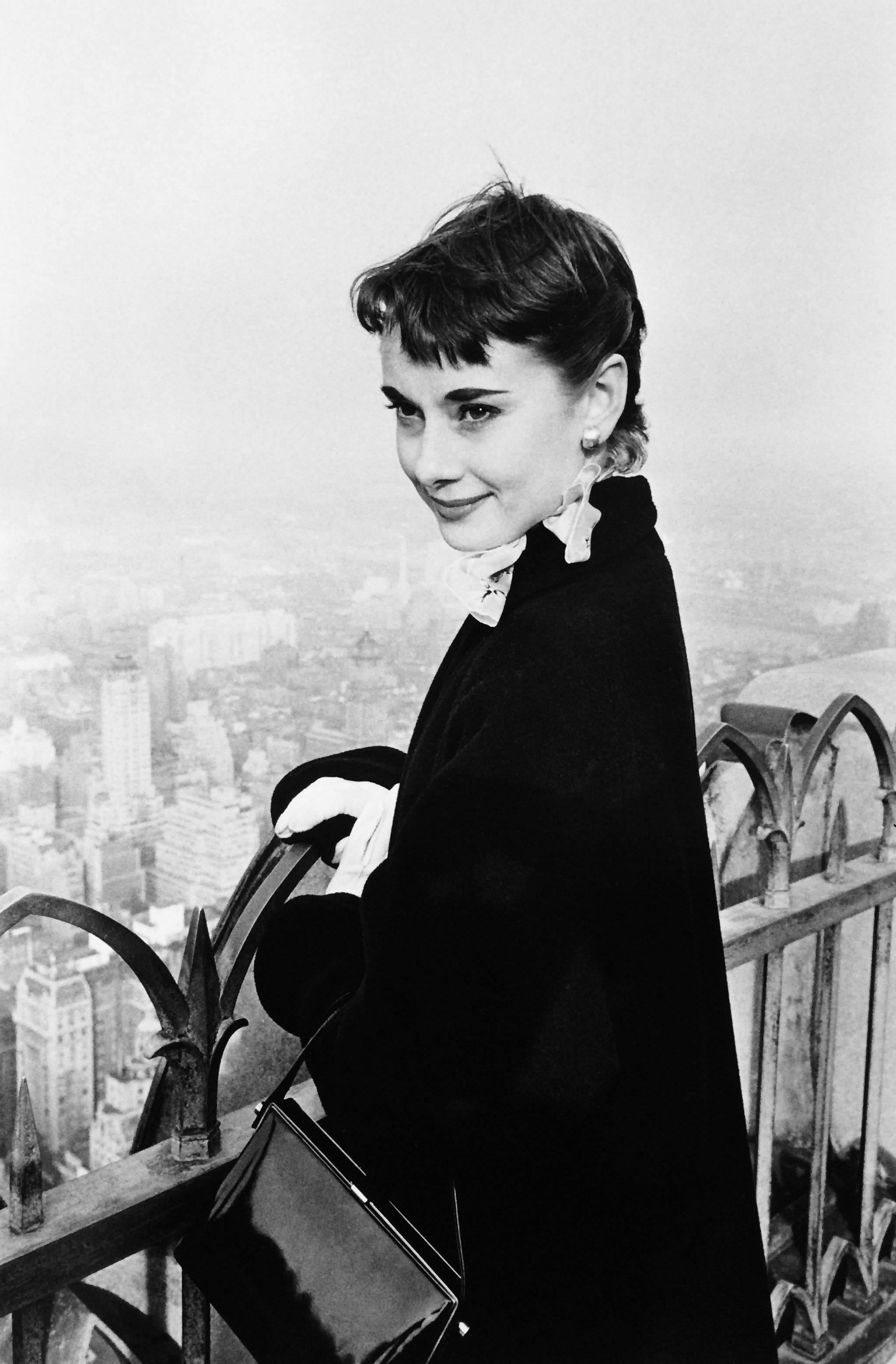 George Douglas Portrait Photograph - Audrey Hepburn, Rockefeller Tower, New York