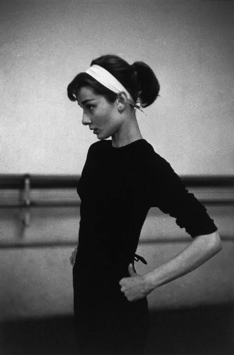 David Seymour Black and White Photograph - Dutch actress Audrey Hepburn, Paris, France