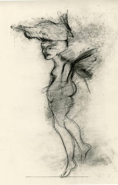 untitled (Winged Girl with Cardinal)