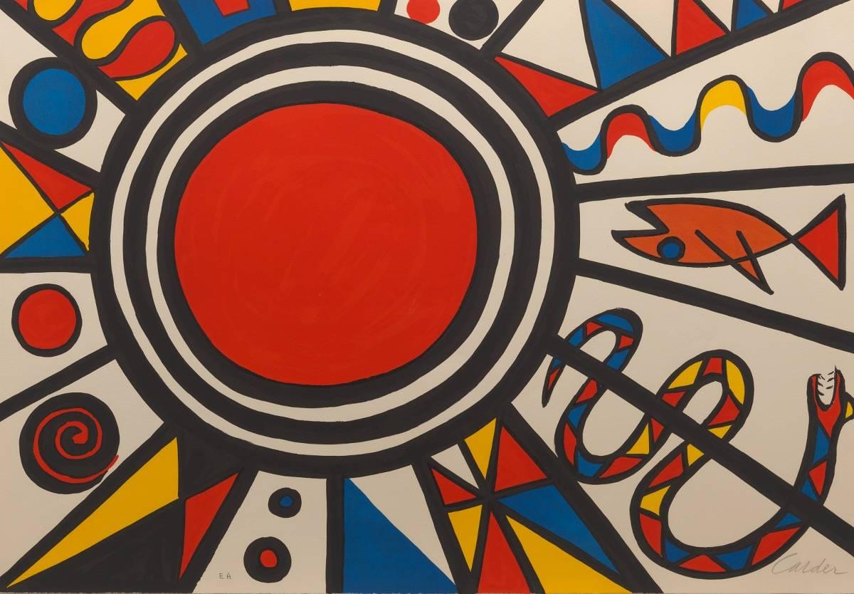 Alexander Calder Abstract Print - Environment and Evolution-Creation