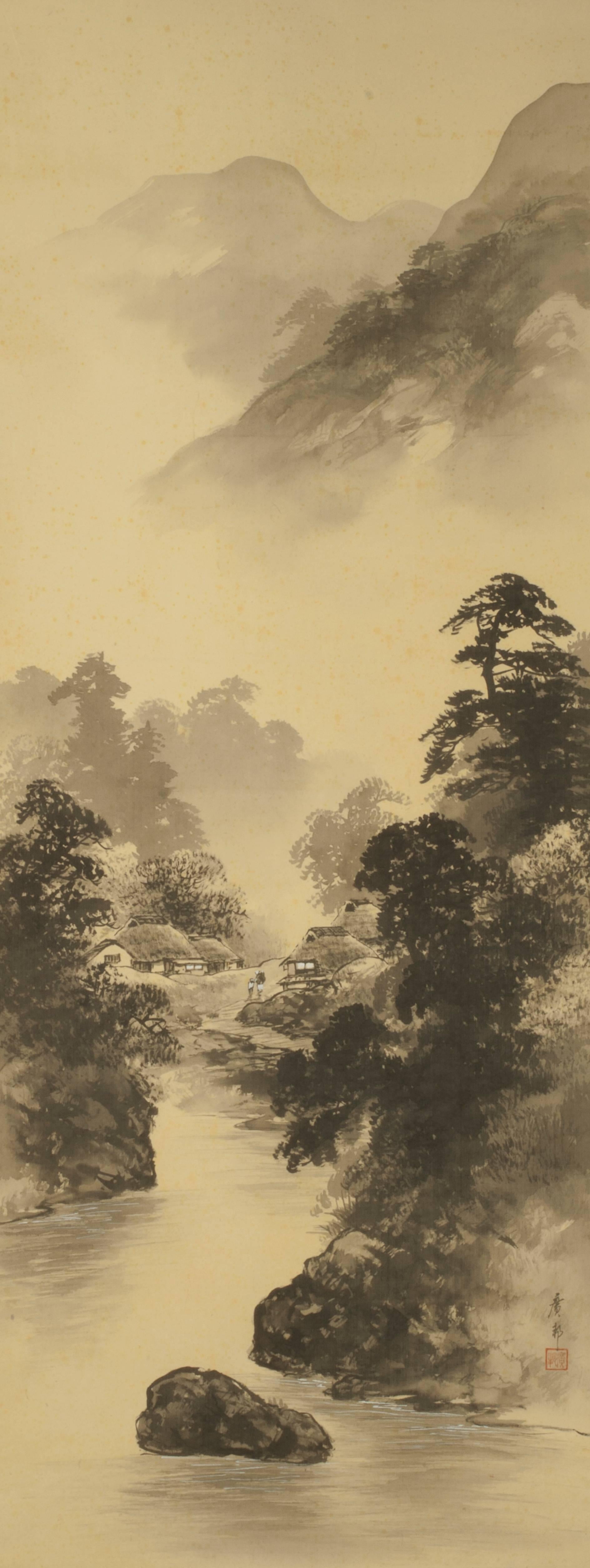 Hijikata Torei Landscape Art - Mountain Landscape