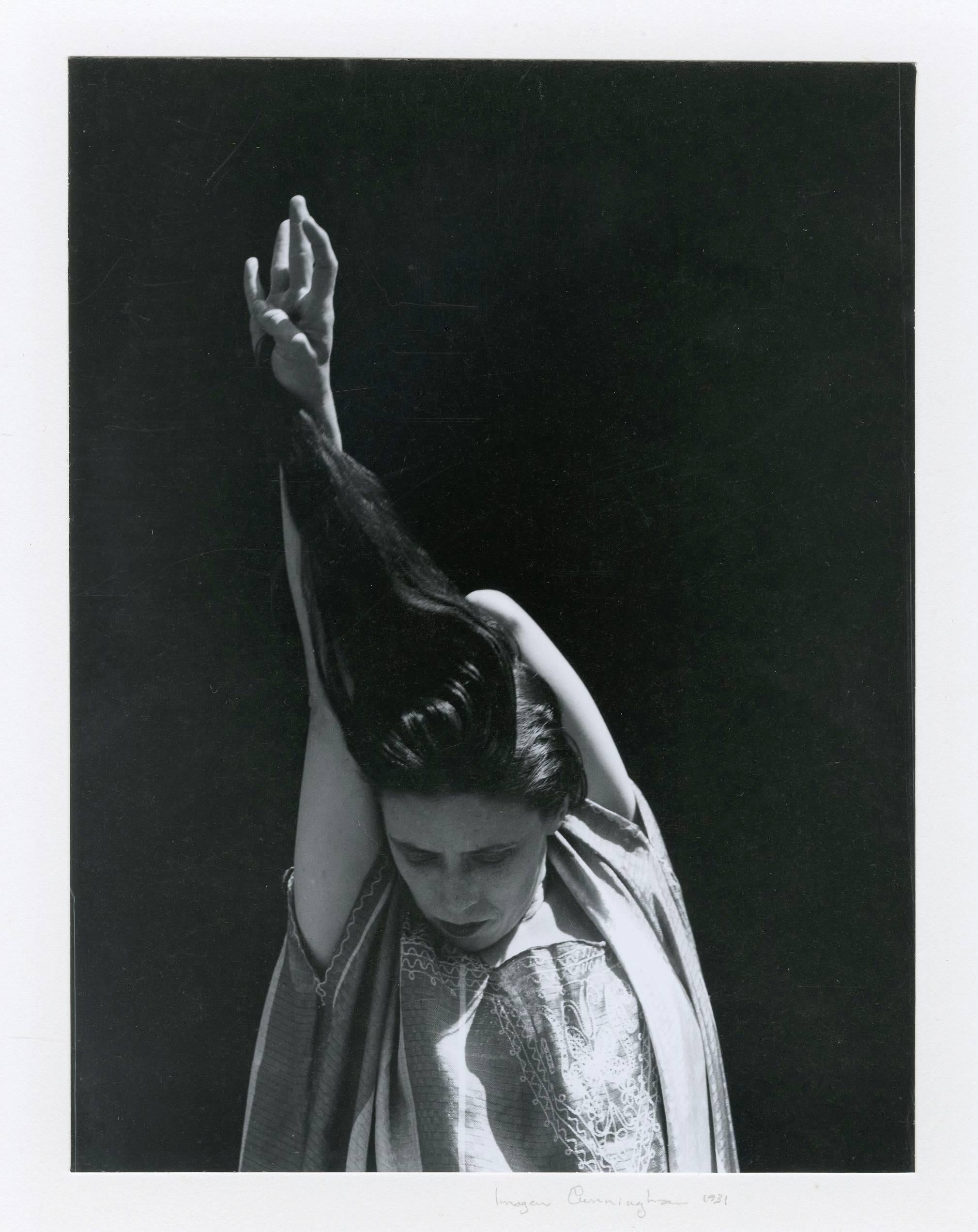 Imogen Cunningham Black and White Photograph - Martha Graham 70