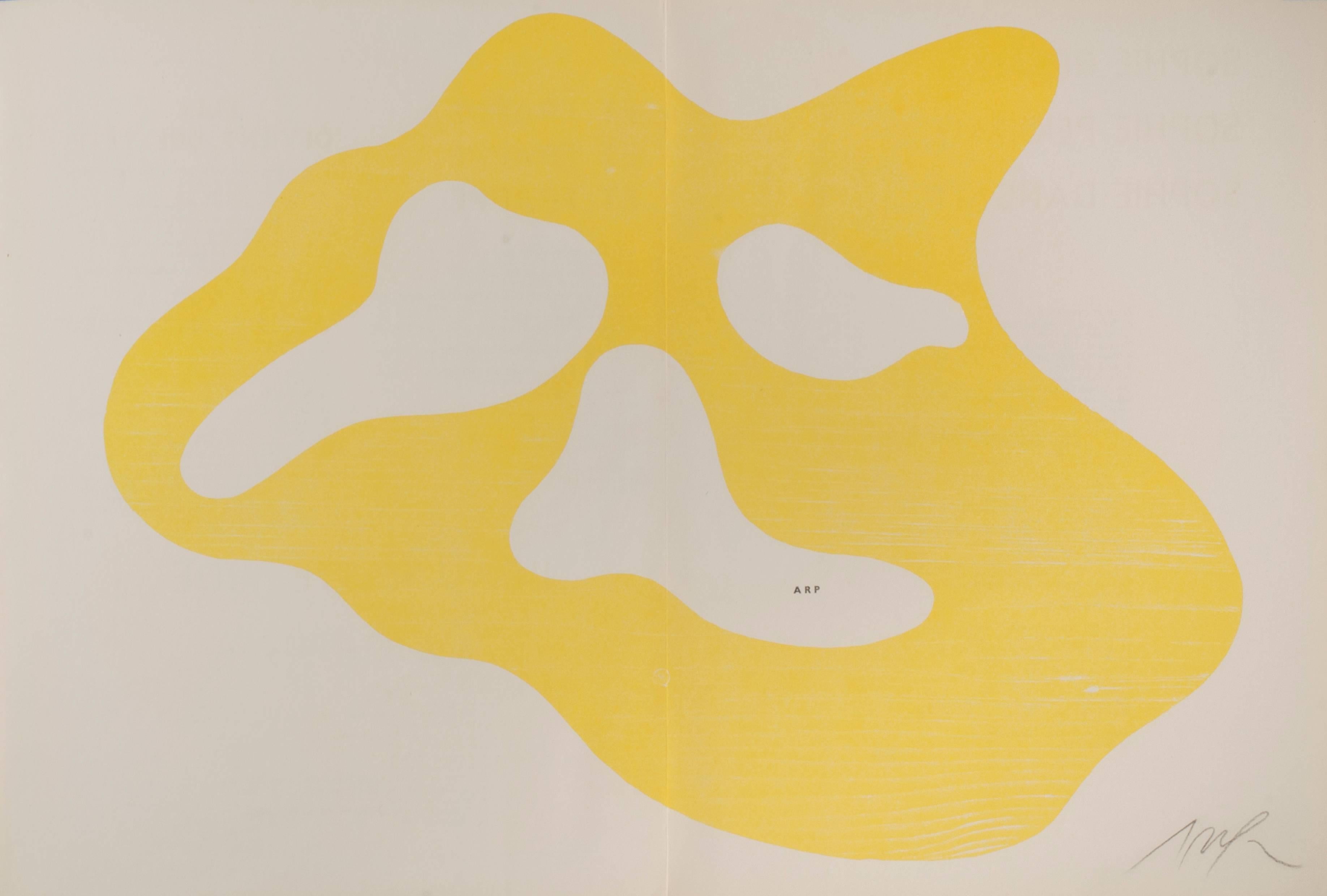 Hans (Jean) Arp Abstract Print - Palette de Nuages