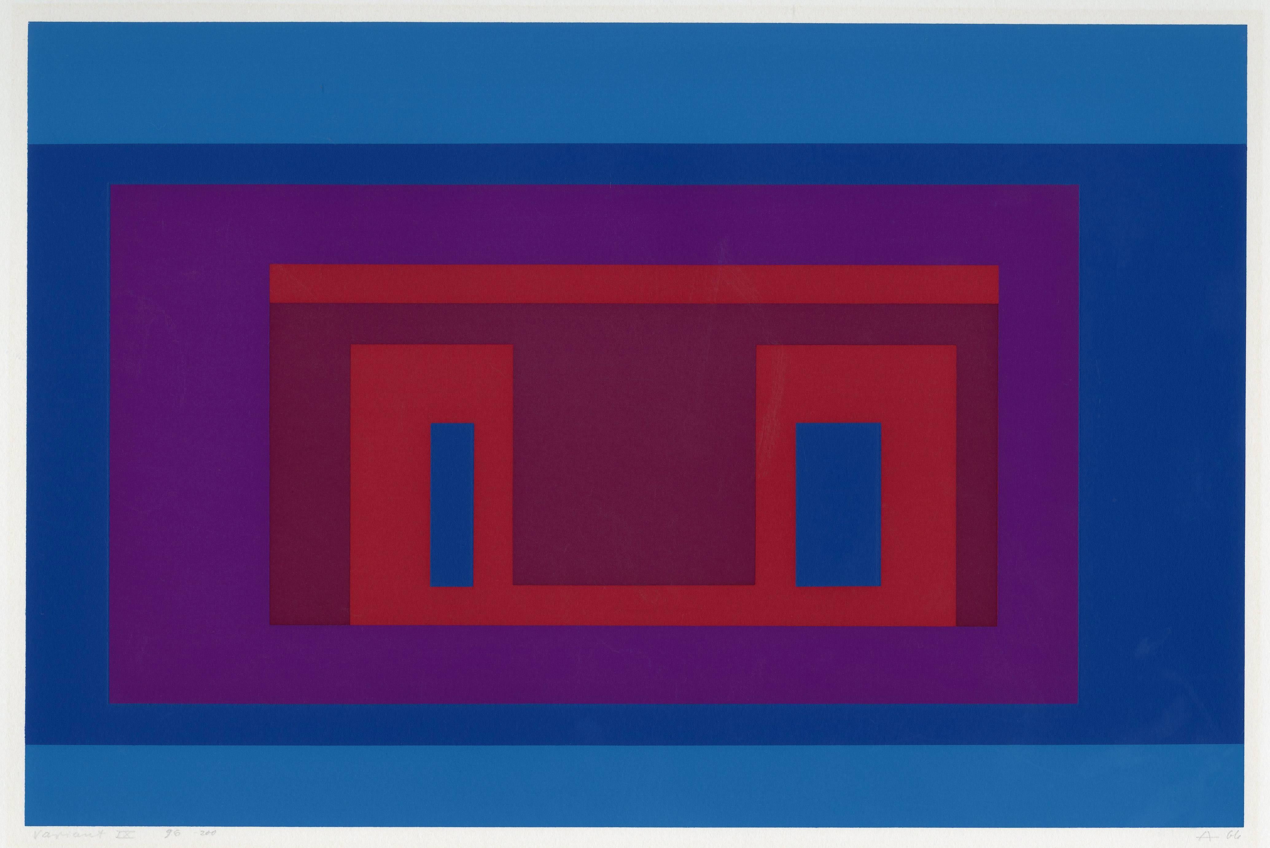 Josef Albers Abstract Print - Variant IX
