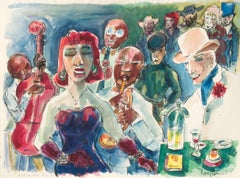 Brick Tops Place Paris '27; Verso: Elliot Paul gives a party for Picasso, Paris