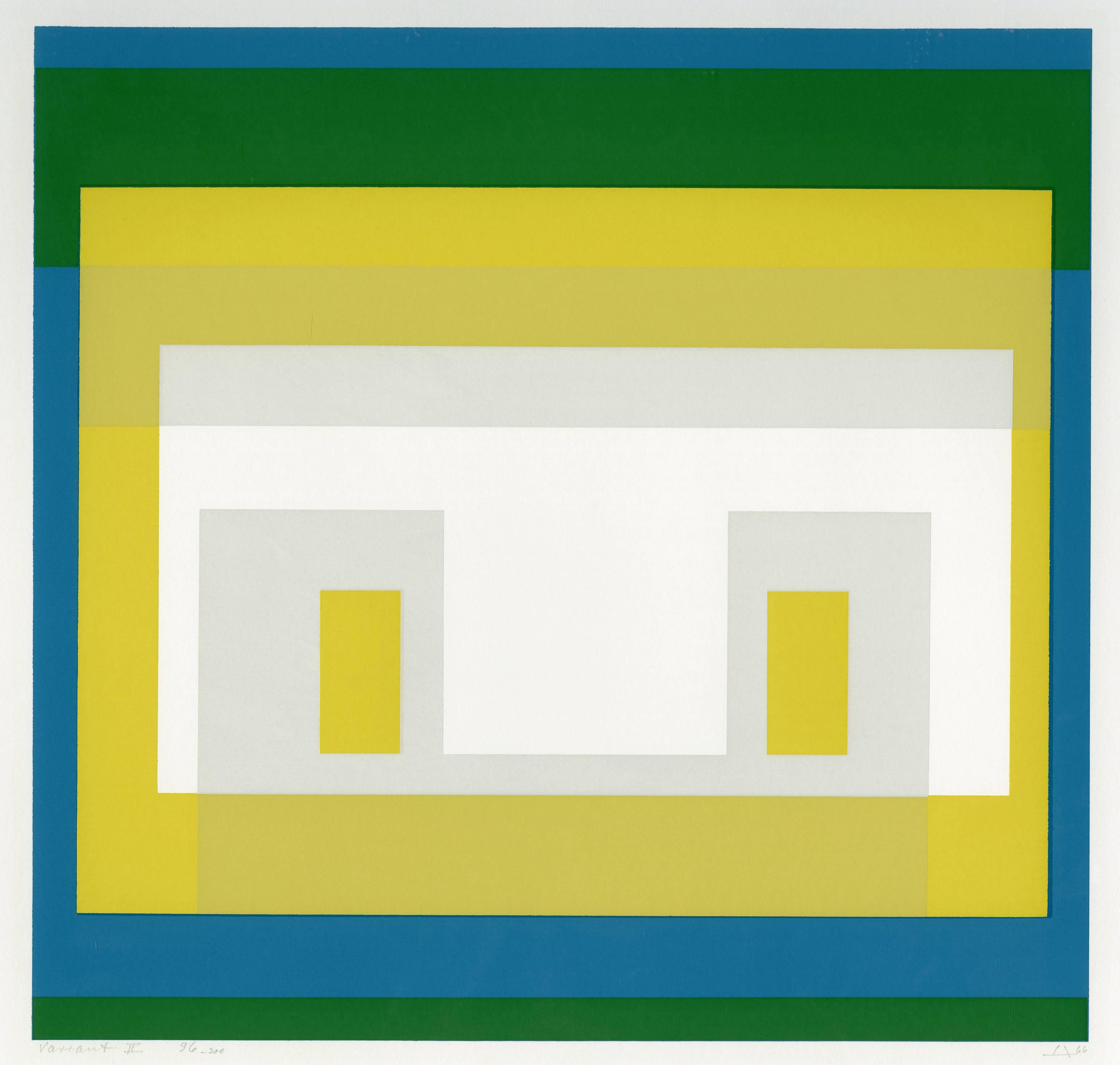 Josef Albers Abstract Print - Variant II