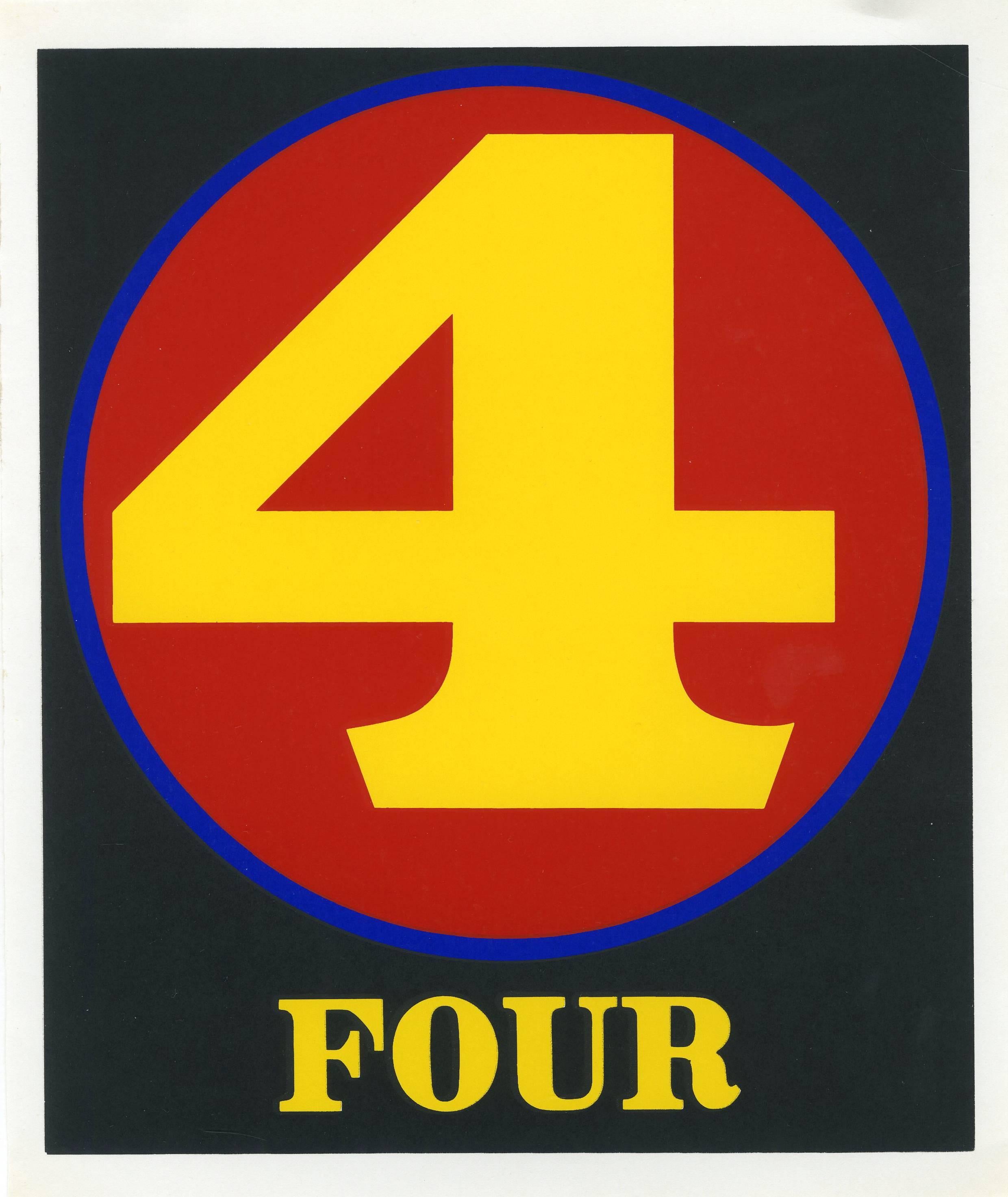 Robert Indiana Abstract Print - Four