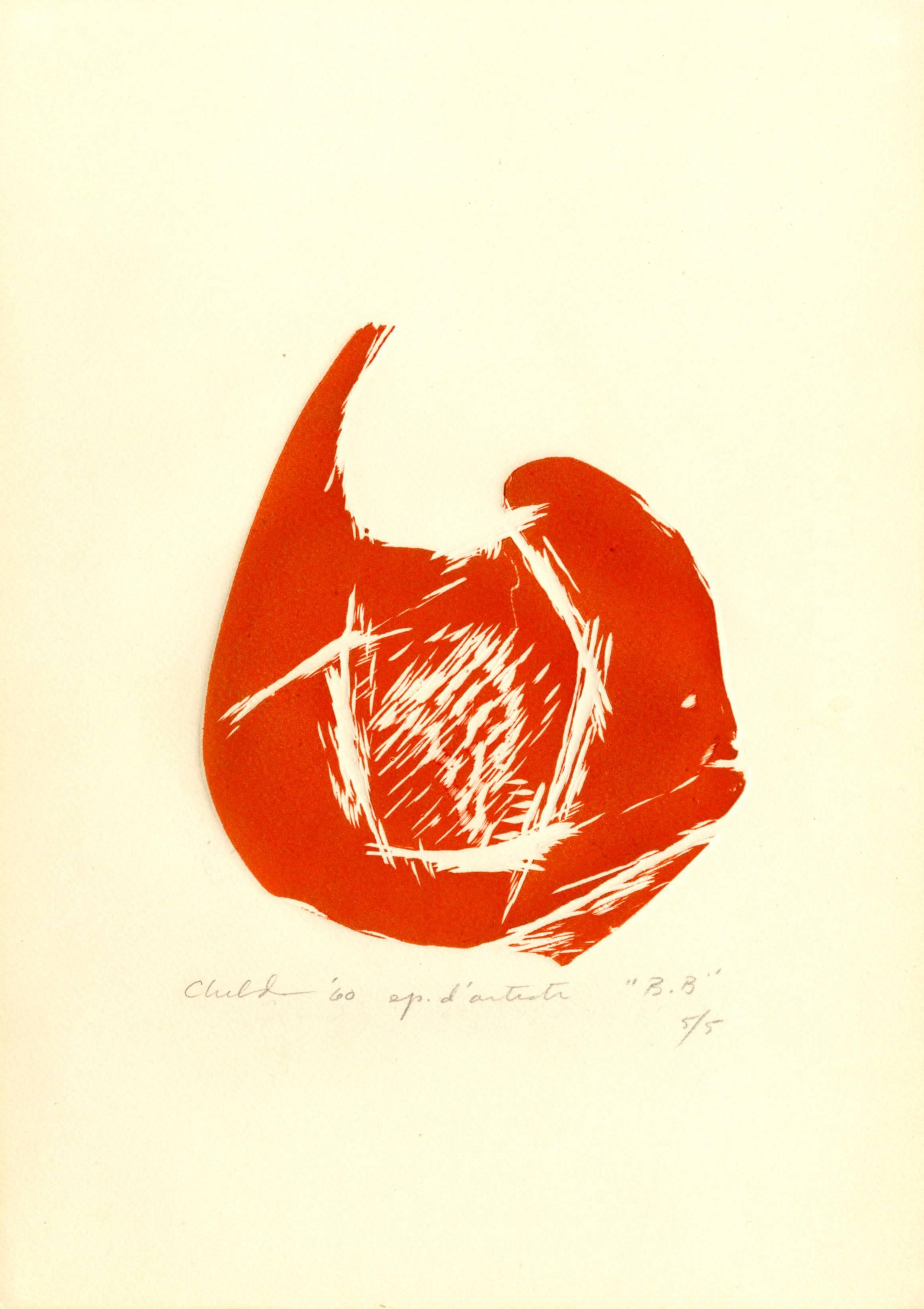 Bernard Childs Abstract Print - B.B.