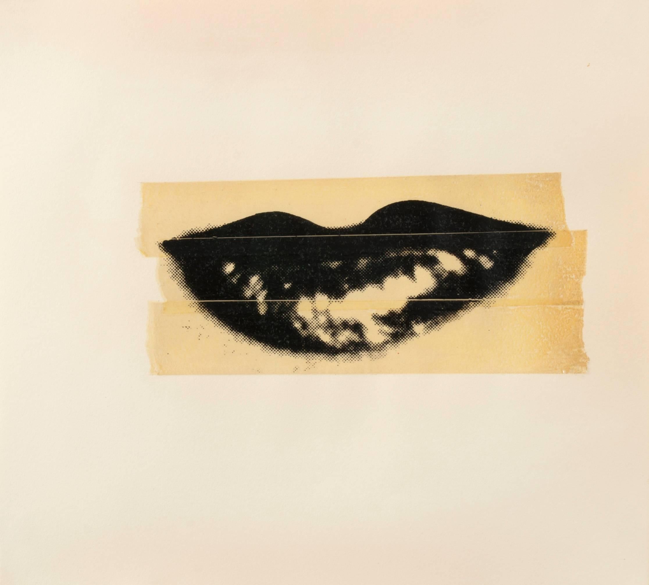 Lips - Mixed Media Art by Andy Warhol