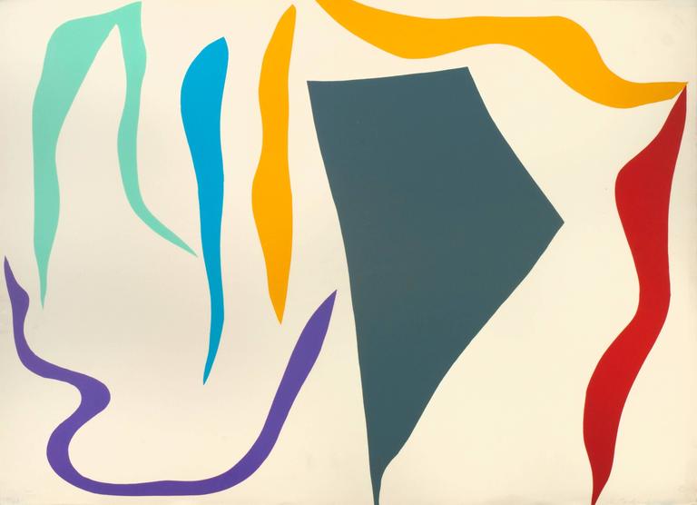 Ray Parker Abstract Print - Abstraction (Grey)