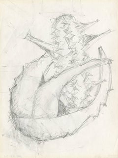 Preliminary drawing for a sculpture