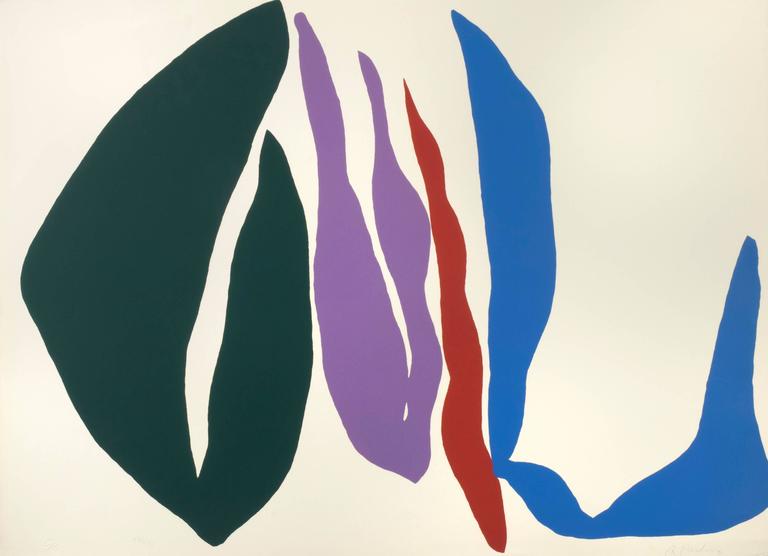 Ray Parker Abstract Print - Untitled (Green)