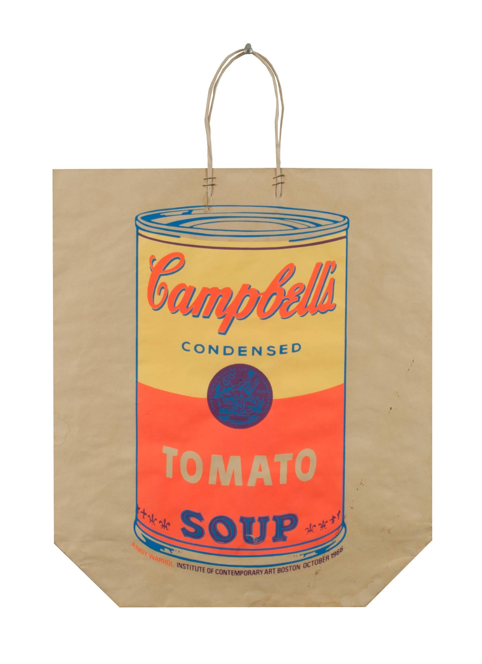 Andy Warhol Still-Life Print - Campbells Tomato Soup Shipping Bag
