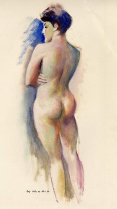 Standing Female Nude seen from rear