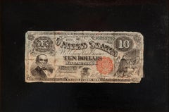 Ten Dollar Bill with Red Treasury Seal