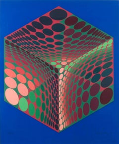 Parmenide (Green, Black and Red on Blue)