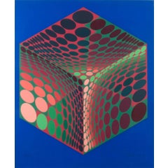 Parmenide (Green, Black and Red on Blue) 10