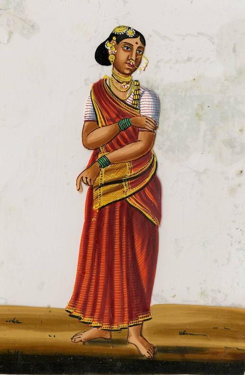 Unknown Portrait Painting - The Wife of a Barber