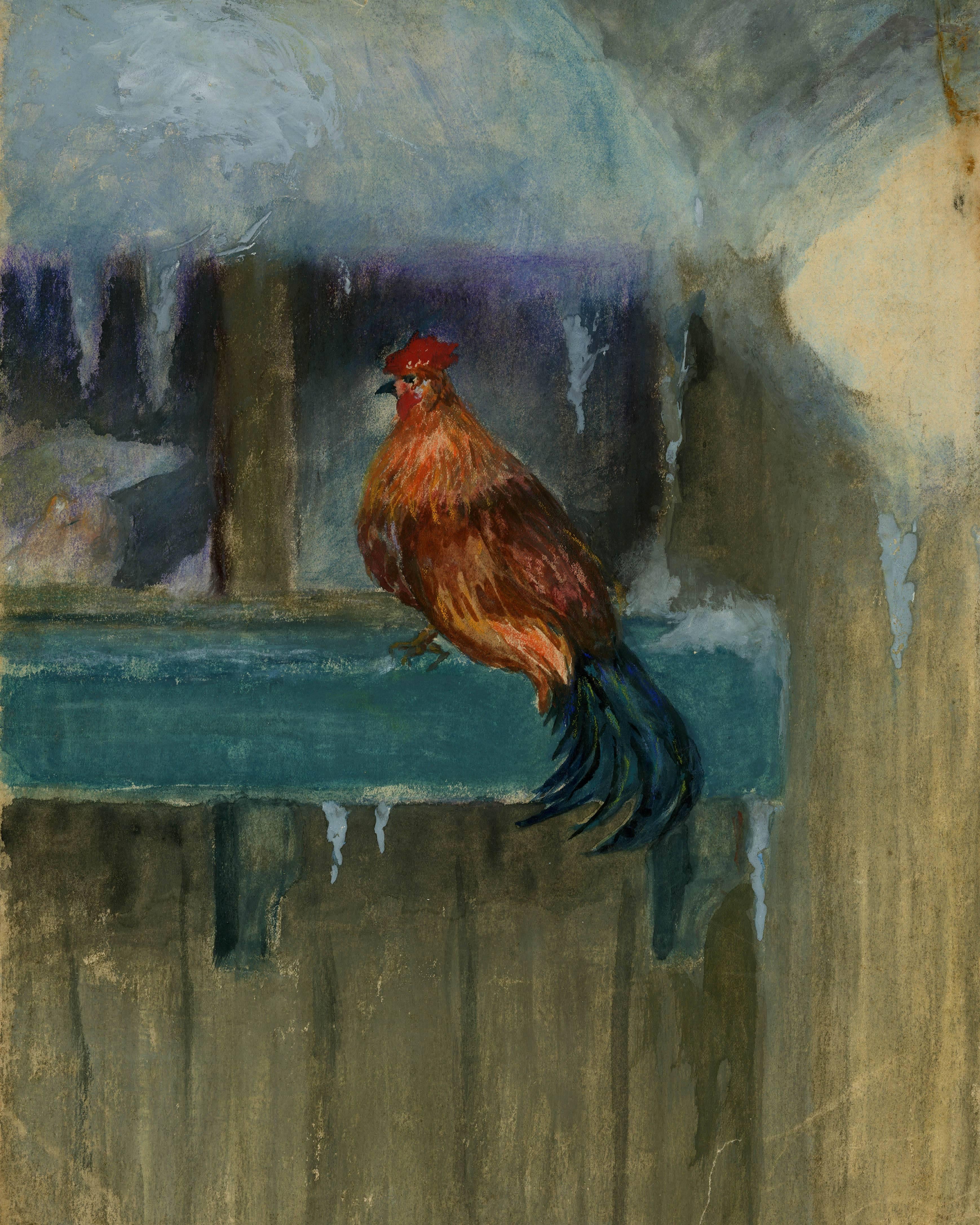 Emma Lane Payne Animal Art - Chilly Chicken