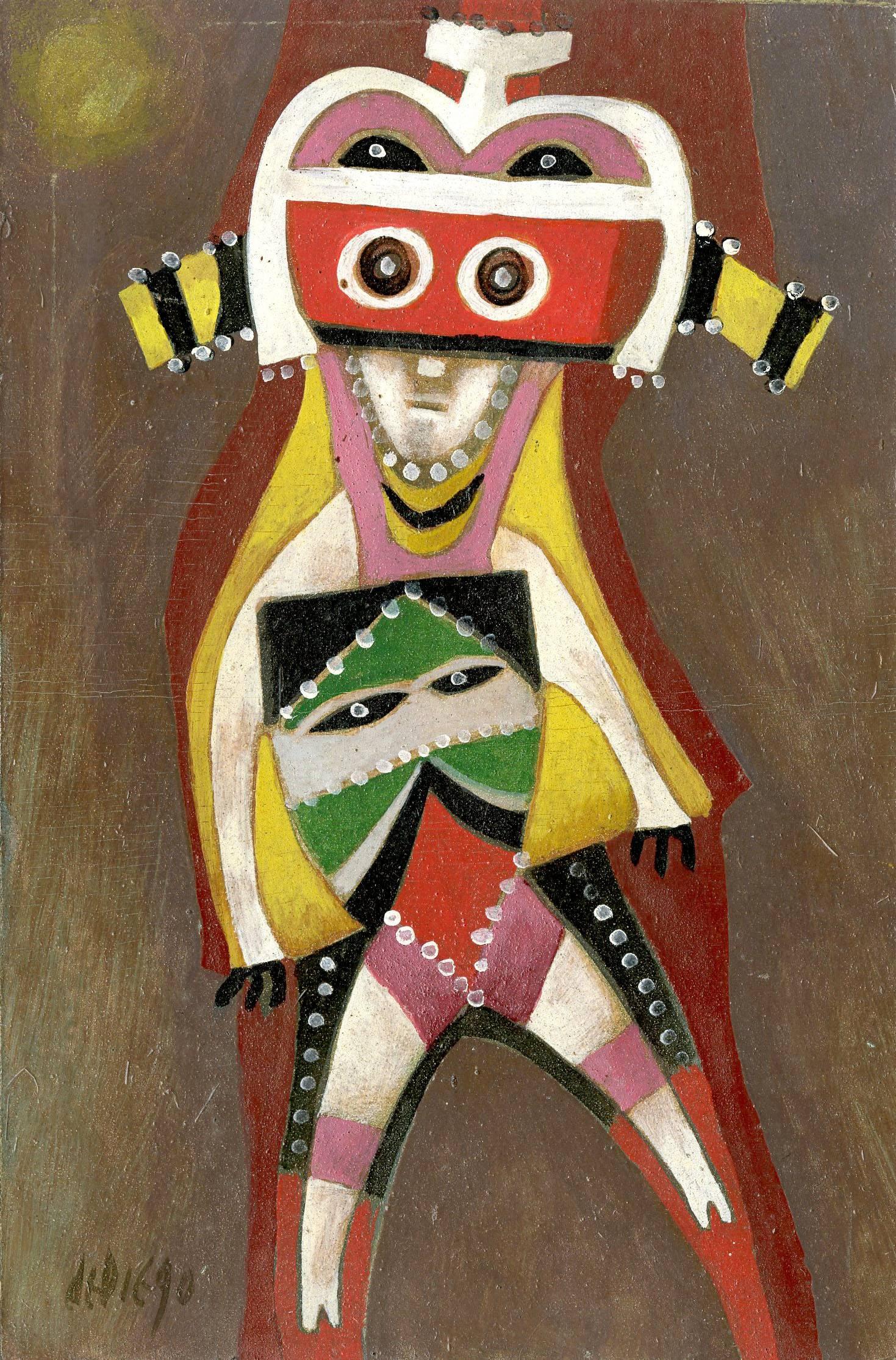 Julio de Diego Figurative Painting - Kachina II