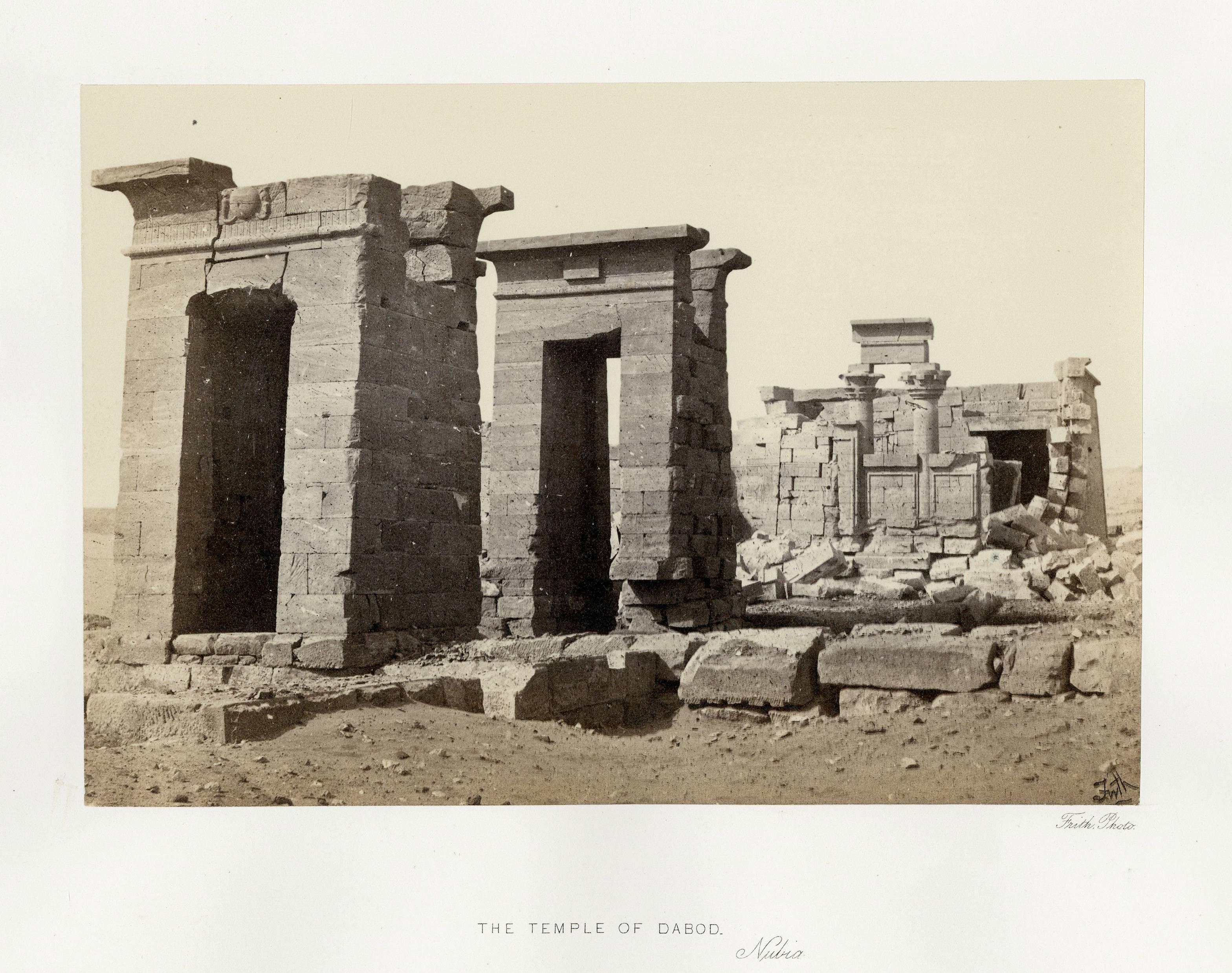 Francis Frith Landscape Photograph - The Temple of Dabod, Nubia