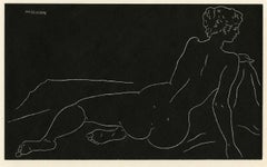 Desnudo en reposo con manta