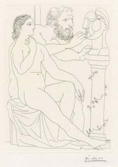 Sculpteur, Modele et Buste sculpte