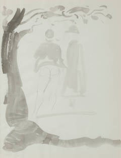 Untitled (Couple beside a Tree)