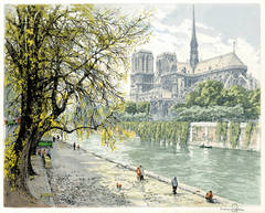 Notre Dame de Paris and the Ile de la Cite, Paris