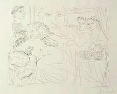 Minotaure caressant une Femme