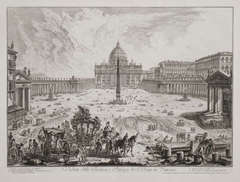 Veduta della Basilica, e Piazza de S. Pietro