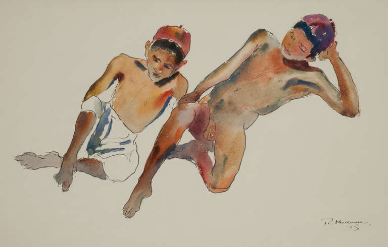 Robert Hallowell Nude - Untitled (Study of Caribbean Boys)