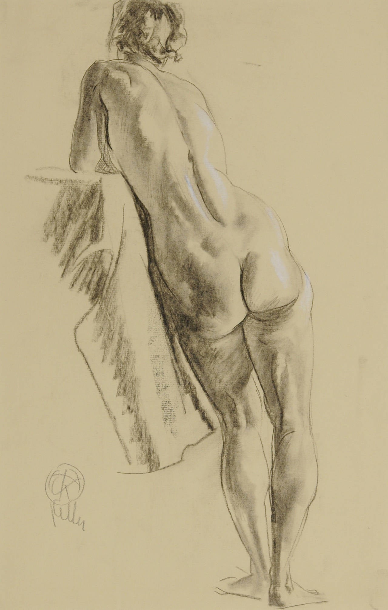 Standing Nude - Art by Henry Keller