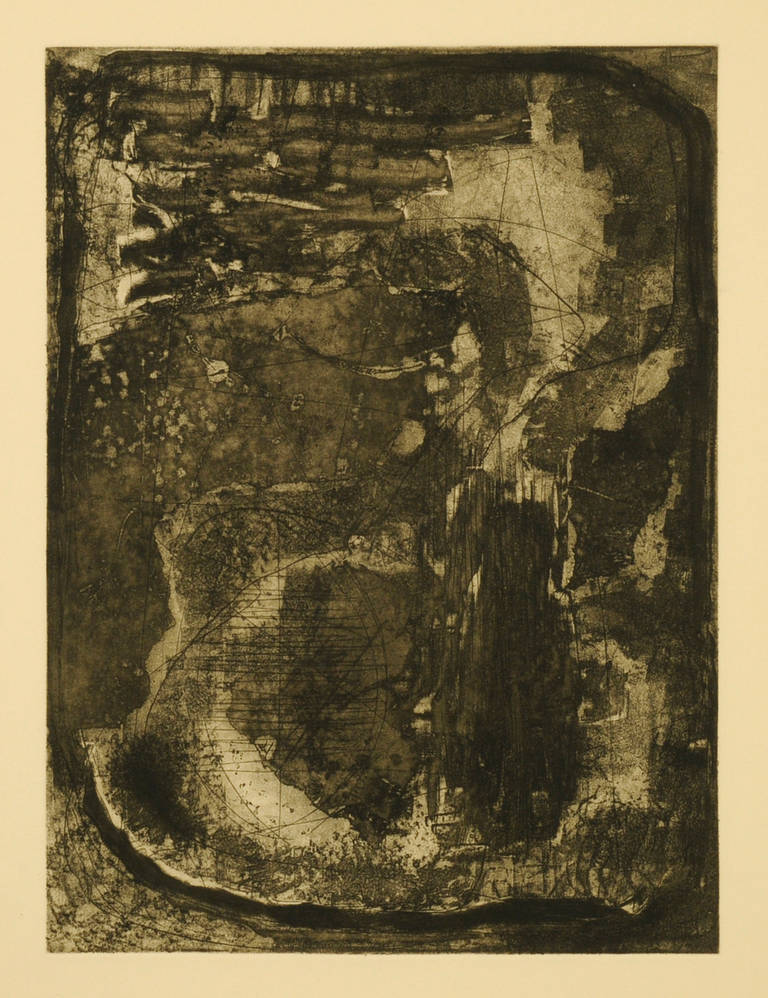 Louise Nevelson Abstract Print - untitled