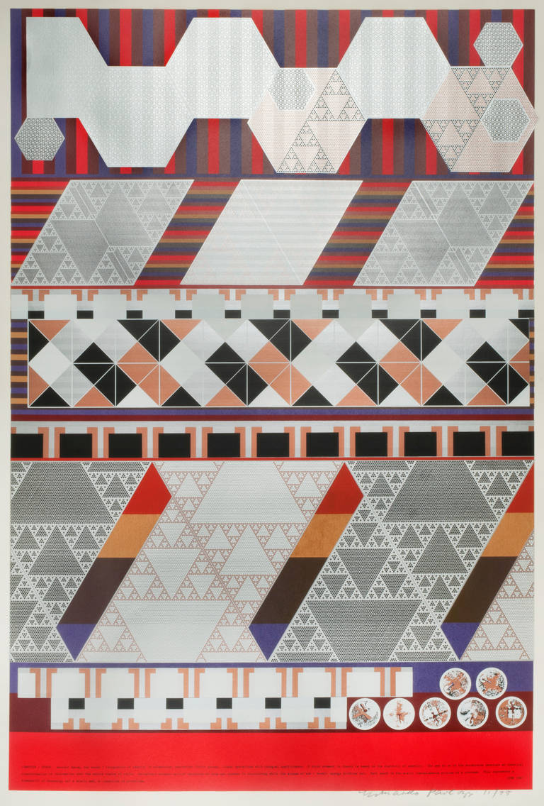 Sir Eduardo Paolozzi Abstract Print - Computer-Epoch