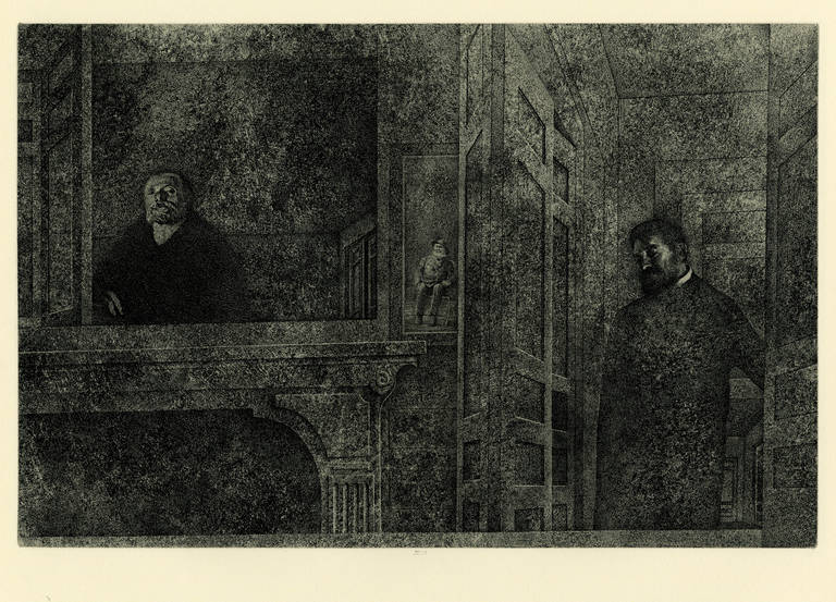 L'angle de Jolly. Un portfolio de 21 eaux-fortes. - Print de Peter Milton